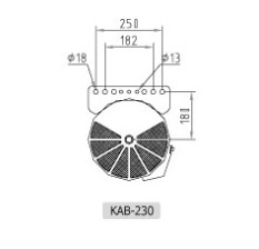 KAB-230型氣動平衡器尺寸圖